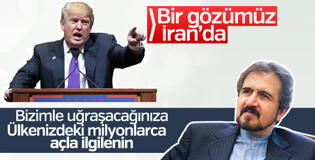 İran'dan Trump'a: Bizimle değil açlarla ilgilenin