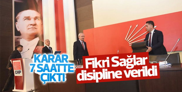 Fikri Sağlar disiplin kuruluna sevk edildi