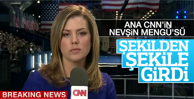 CNN International spikerinin yüz ifadesi
