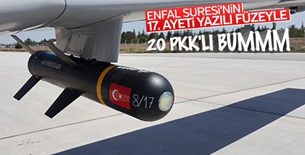 ATAK helikopterinden 20 PKK'lının öldürüldüğü anlar
