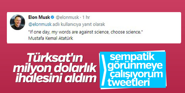 Elon Musk'tan Atatürk paylaşımı