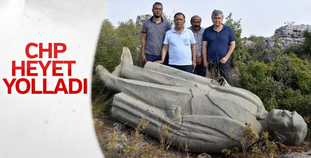 CHP ormanlık alana atılan Atatürk heykelini araştırıyor