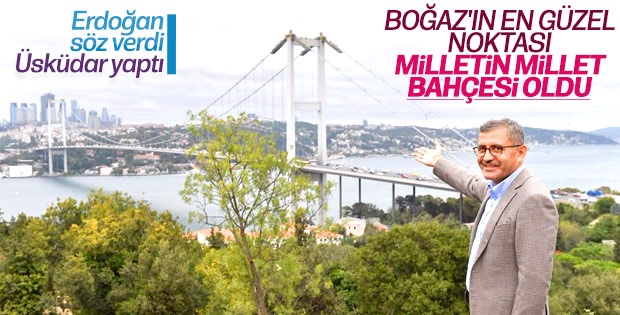 Hilmi Türkmen sözünü tuttu: Nakkaştepe Millet Bahçesi