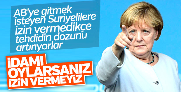 Merkel’den idam referandumu açıklaması