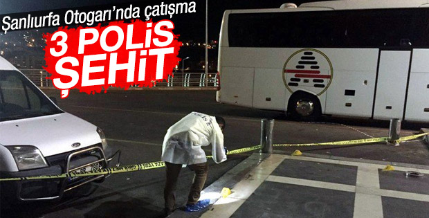 Şanlıurfa otogarında çatışma: 3 polis şehit oldu