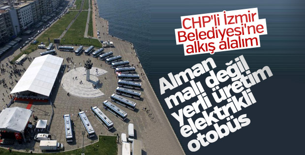İzmir'in yerli üretim elektrikli otobüsleri