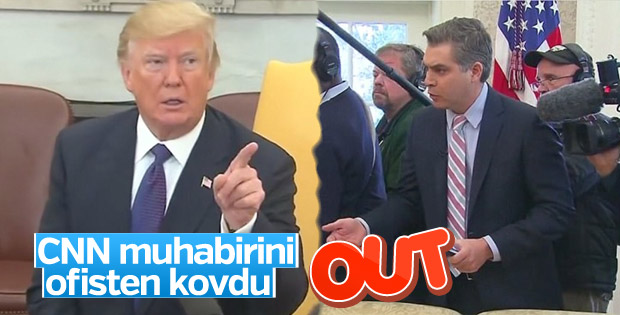 Trump, CNN muhabirini toplantıdan kovdu