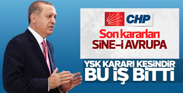 CHP'nin referandum itirazına Erdoğan'dan yanıt