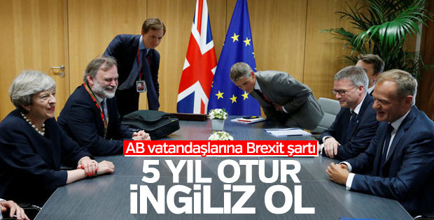İngiltere'den AB vatandaşlarına 5 yıl ikamet şartı
