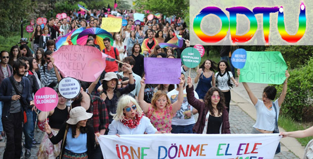 ODTÜ'de LGBT yürüyüşü