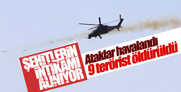 Afrin'de 9 terörist etkisiz hale getirildi