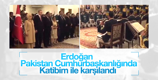 Cumhurbaşkanı Erdoğan'a Pakistan'da sürpriz karşılama