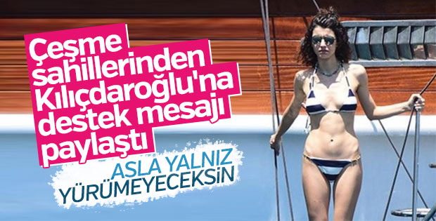 Beren Saat Kılıçdaroğlu için Instagram'da mesaj paylaştı