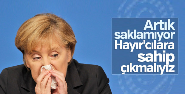 Angela Merkel hayırcılara göz kırptı