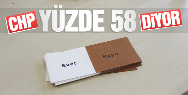 CHP'nin referandum anketi: En az yüzde 55 çıkacak