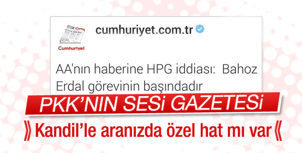 PKK Cumhuriyet aracılığıyla yalanladı