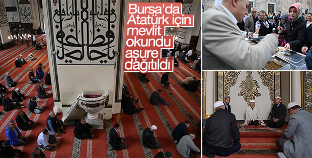 Bursa'da Atatürk için mevlit okutuldu