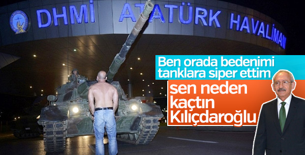 Tankın önüne çıkan adam Kılıçdaroğlu'na hesap sordu