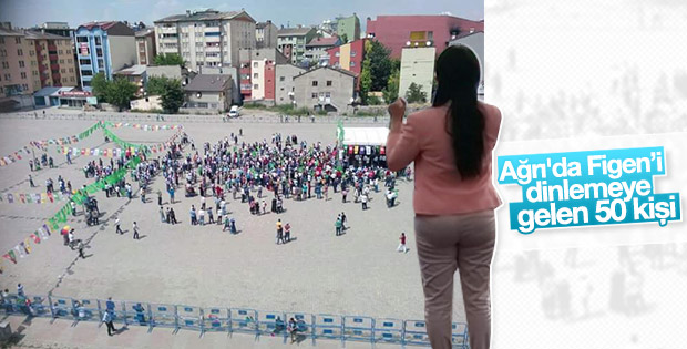 HDP'nin Ağrı mitingine ilgi az oldu