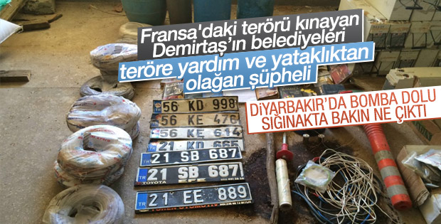 PKK deposundan resmi plakalar çıktı