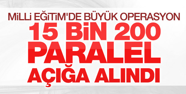 Milli Eğitim'de büyük operasyon