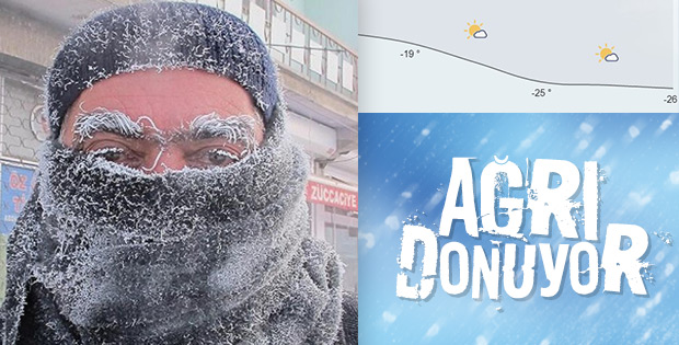 Ağrı'da dondurucu soğuk var