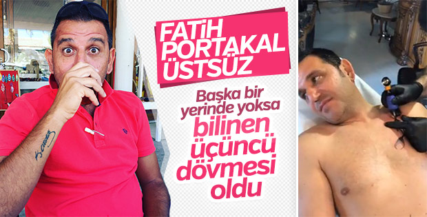 Fatih Portakal deniz kızı dövmesi yaptırdı