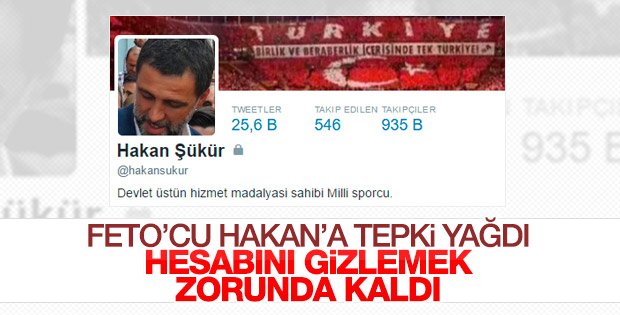 Hakan Şükür Twitter adresini gizledi