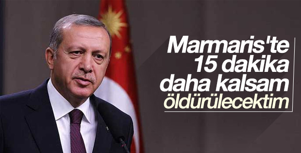 Cumhurbaşkanı Erdoğan'dan suikast açıklaması
