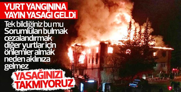 Adana'da öğrenci yurdundaki faciaya yayın yasağı