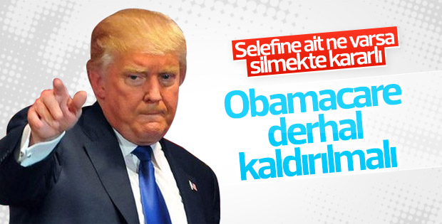 Trump Obamacare'i iptal etmekte ısrarlı