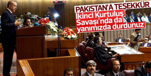 Erdoğan, Pakistan Meclisi'ne hitap etti