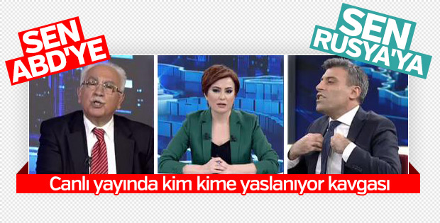 Canlı yayında kim kime yaslanıyor tartışması