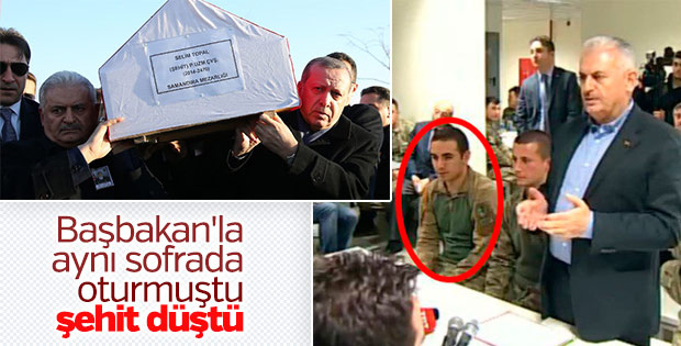 Şehit Selim Topal, Yıldırım ile aynı sofrayı paylaşmıştı