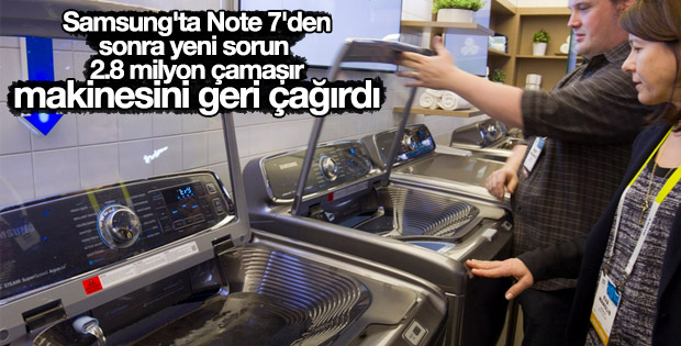 Samsung'ta yeni sorun: Çamaşır makineleri