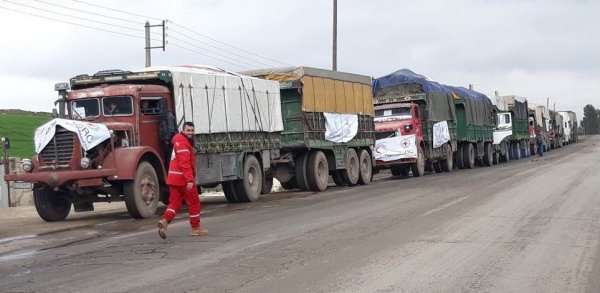 Kızılhaç’tan Afrin'e yardım konvoyu