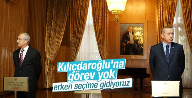 Erdoğan Kılıçdaroğlu'na görev vermeyecek