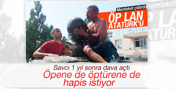 Zorla Atatürk büstü öptürülen kişiye hapis cezası