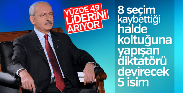 CHP'de Kılıçdaroğlu'nun koltuğuna aday isimler