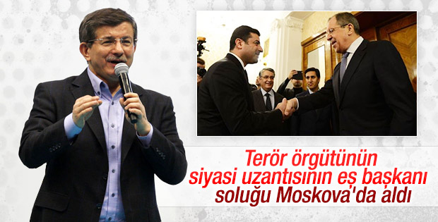 Başbakan Davutoğlu'ndan Demirtaş'a sert sözler