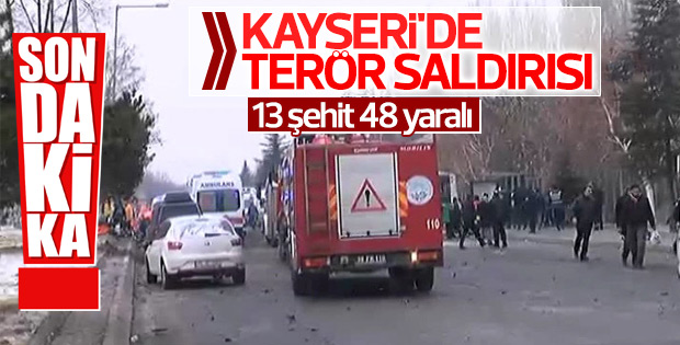 Kayseri'de terör saldırısı