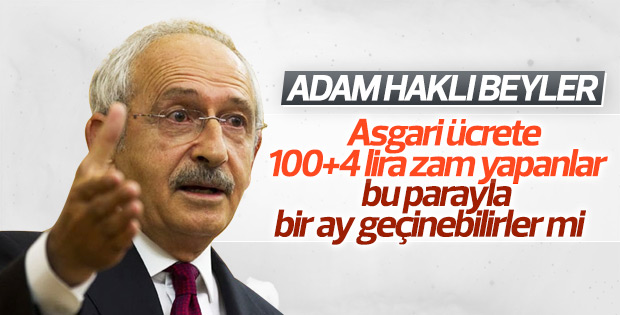 Kılıçdaroğlu'ndan asgari ücret yorumu
