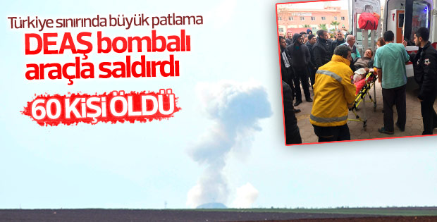 Azez'de bomba yüklü araçla saldırı