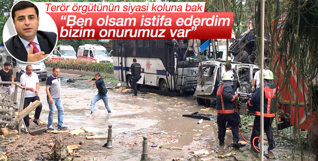 Demirtaş'tan Vezneciler yorumu: Ben olsam istifa ederdim