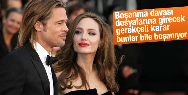 Angelina Jolie ile Brad Pitt boşanıyor