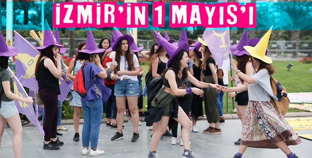 İzmir'de renkli 1 Mayıs görüntüleri