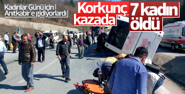 Bursa'da otobüs devrildi: 7 ölü
