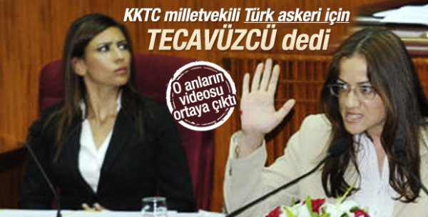 Faşizm sloganı atan KKTC vekiline gazete fırlattı