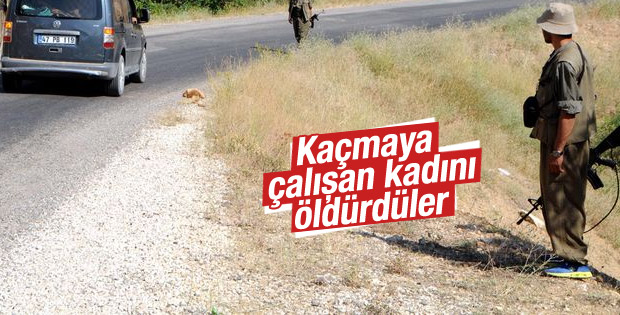 Erzincan'da PKK otomobile ateş açtı