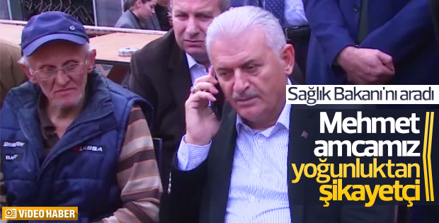 Başbakan Yıldırım hasta yakınıyla Bakan Akdağ'ı görüştürdü